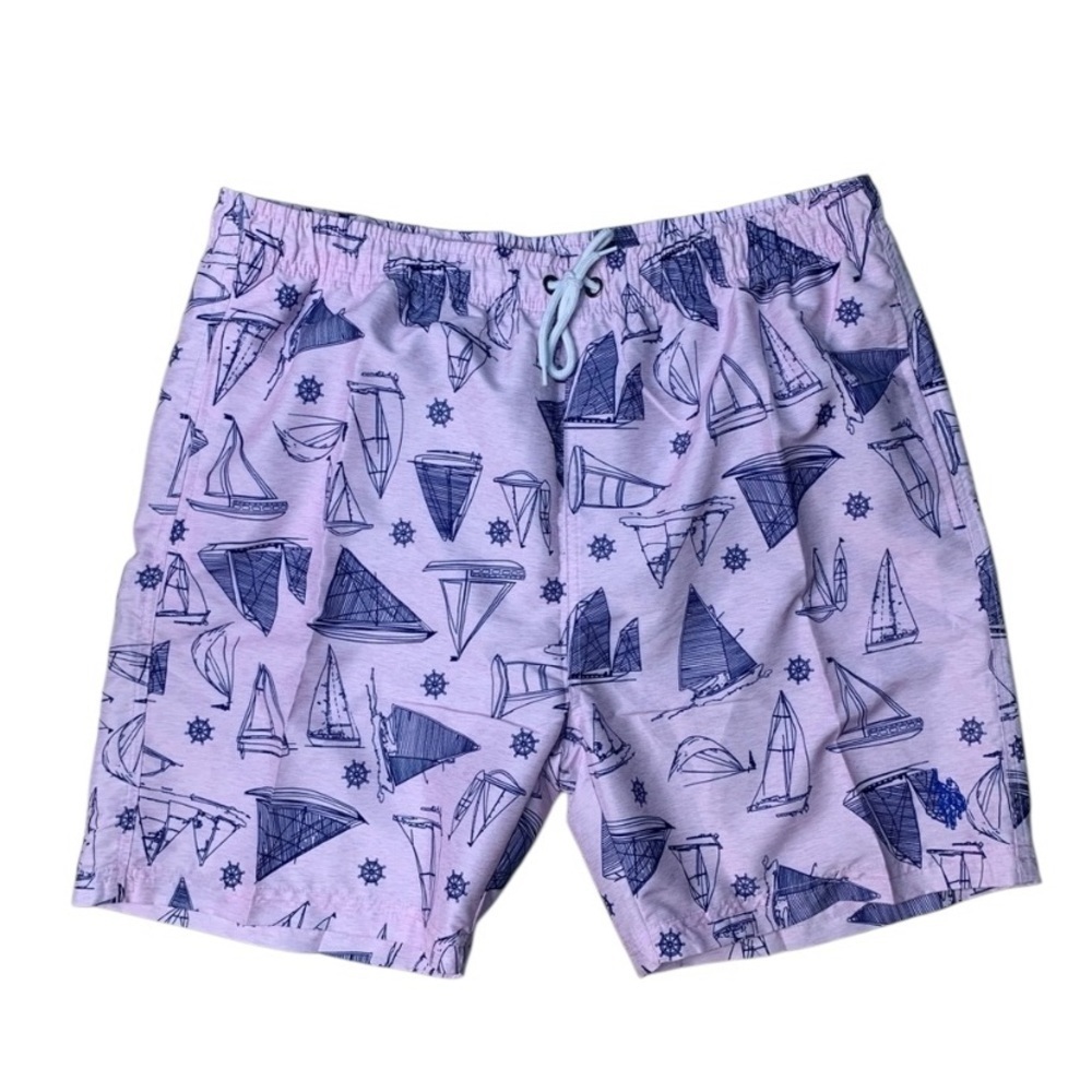 Men's Sz xl beach Print Shorts - Pink